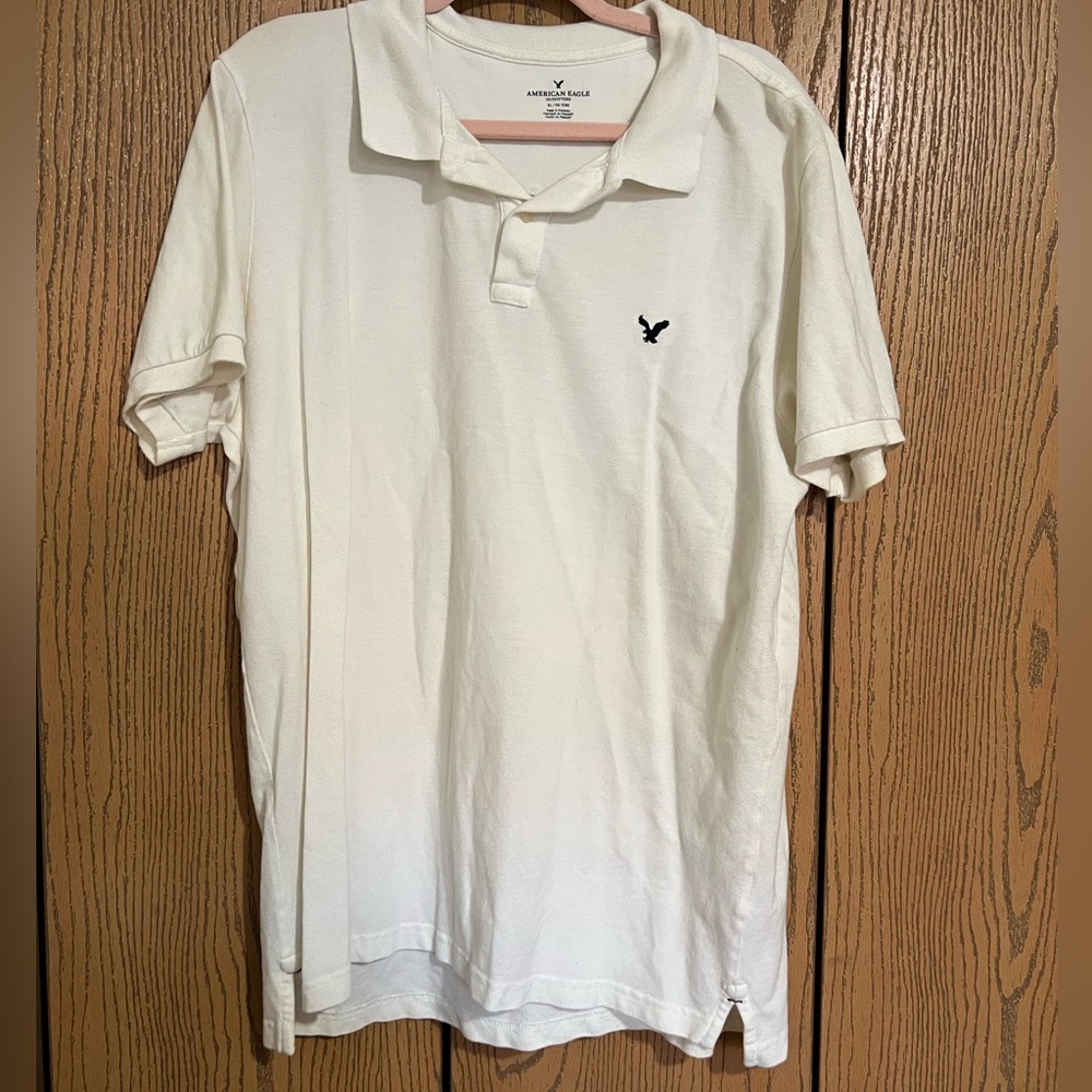 American Eagle Outfitters white Polo Shirt